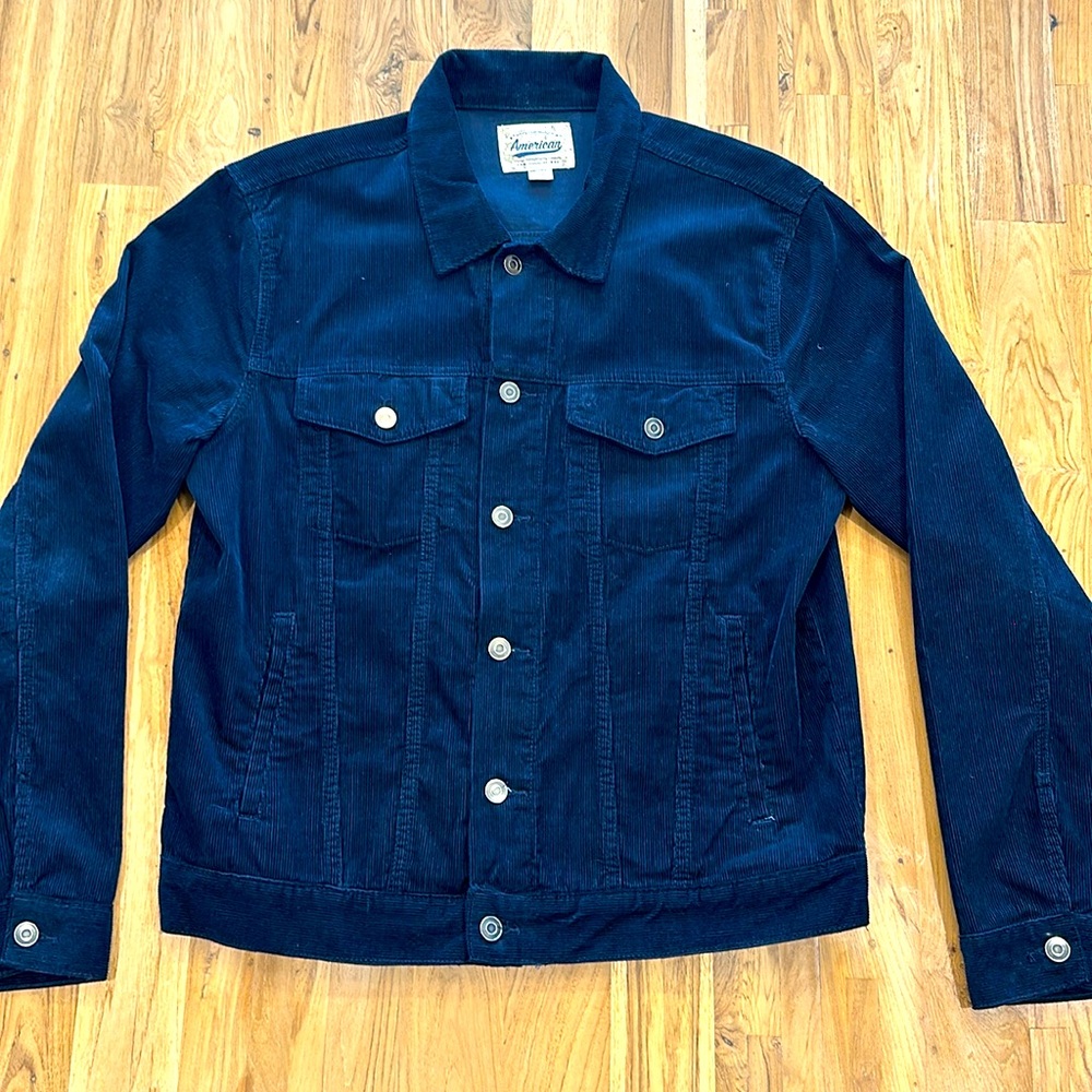Corduroy jacket, dark blue